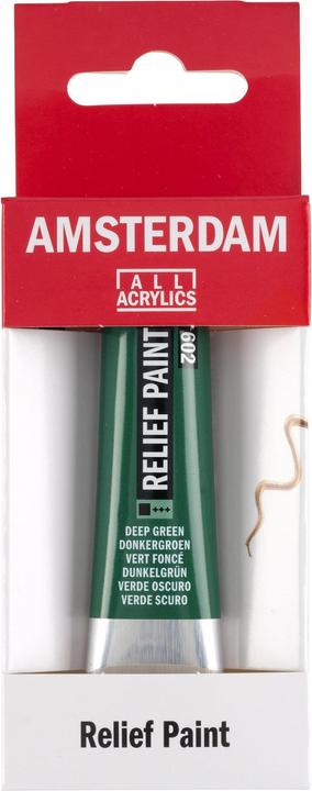 Produktbild Amsterdam Acrylfarbe Reliefpaint 602 (Dunkelgrün, 20 ml)