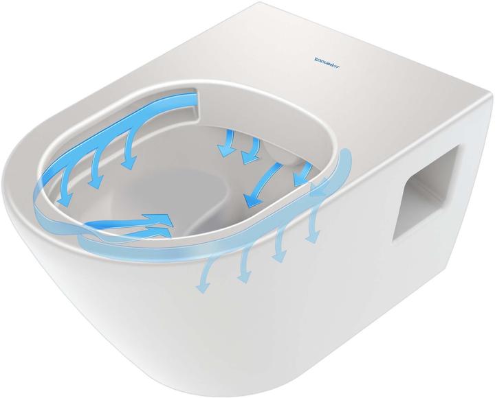 Duravit Wand-WC-Set D-NEO Tiefspüler rimless mit WC-Sitz weiss