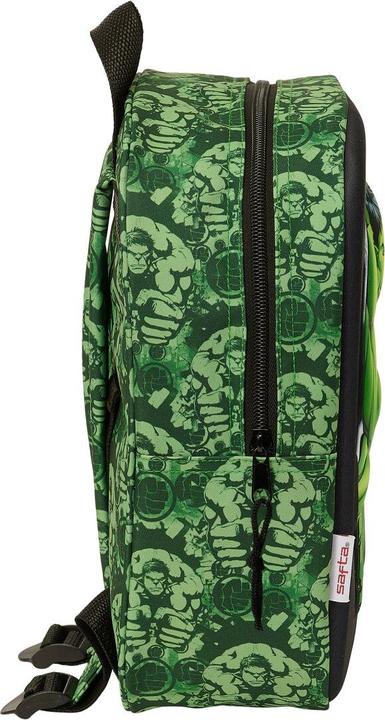 Produktbild Hulk Schulrucksack Schwarz grün 22 x 27 x 10 cm 3D