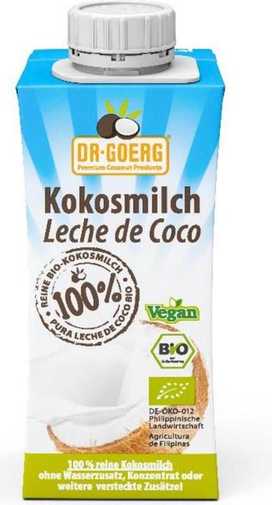 Produktbild Dr. Goerg Kokosmilch Bio (1 x 20 cl)