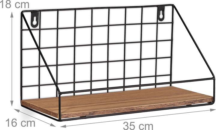 Produktbild Relaxdays Wandregal (35 x 16 x 18 cm)