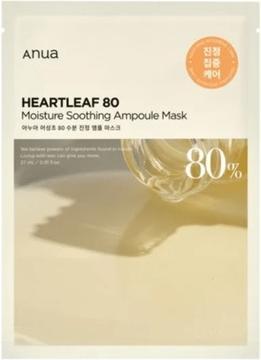 Actual product image Anua Heartleaf 80 Moisture Soothing Ampoule Mask 27ml - Soothing Face Mask (27 ml)