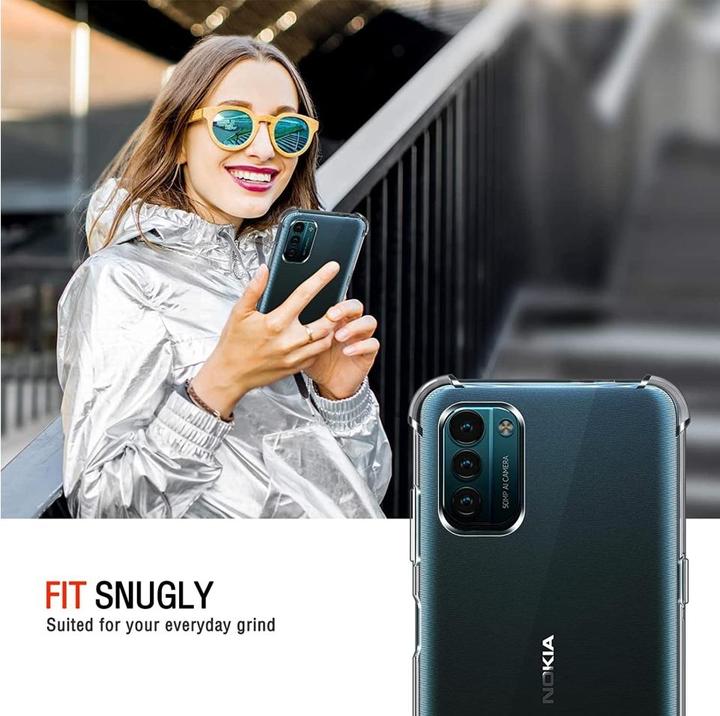 Actual product image Screenguard Crystal Soft Airbag Bumper (Nokia G21)