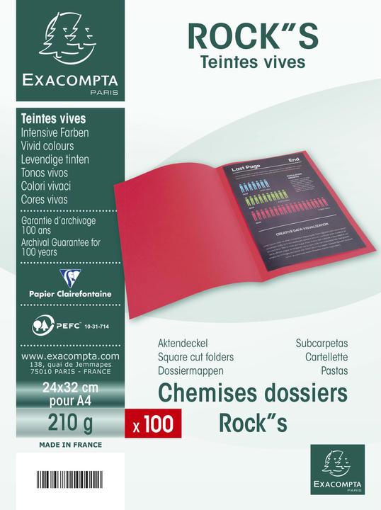Produktbild Exacompta Sammelmappen - Aktendeckel (A4, 100 x)