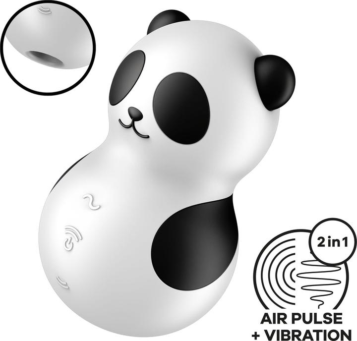 Image du produit Satisfyer Pocket Panda Stimulateur & Vibrateur Noir Blanc