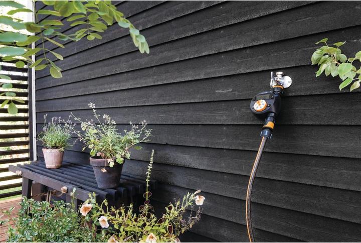 Produktbild Fiskars Zeitschaltuhr/Timer mit 1 Ausgang, Für alle gängigen Wasserhahngrössen, Leicht ablesbares LCD (Tropfschlauch + Tropfrohr)