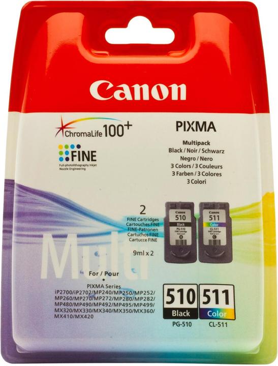 Actual product image Canon PG-510/CL-511 Multipack (Color, FC)