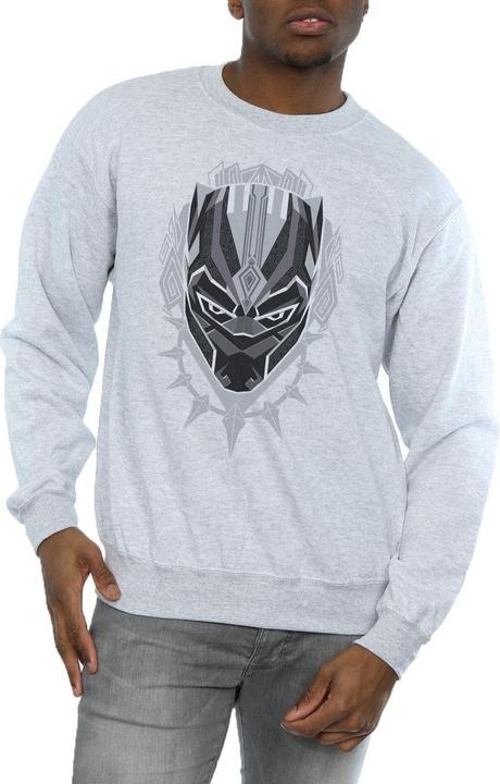 Image du produit Mens Black Panther Head Cotton Sweatshirt (M)
