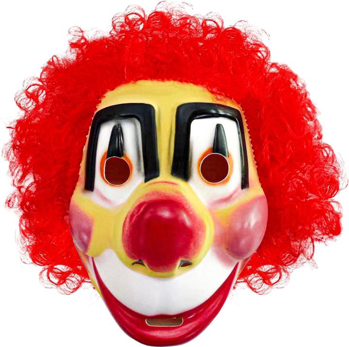 Produktbild Widmann CLOWNMASKE MIT HAAREN aus Plastik in Kindergrösse