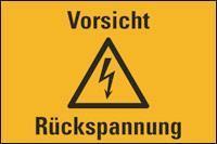 Hein Industrieschilder GmbH HEIN 172355 Warnschild HEIN 172355 Rückspannung Resopal 200x120mm