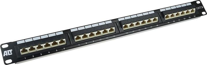 Immagine prodotto Patchpanel 24 porte non schermate a 45° CAT6 PATCHPANEL 24P UTP C6 45GR