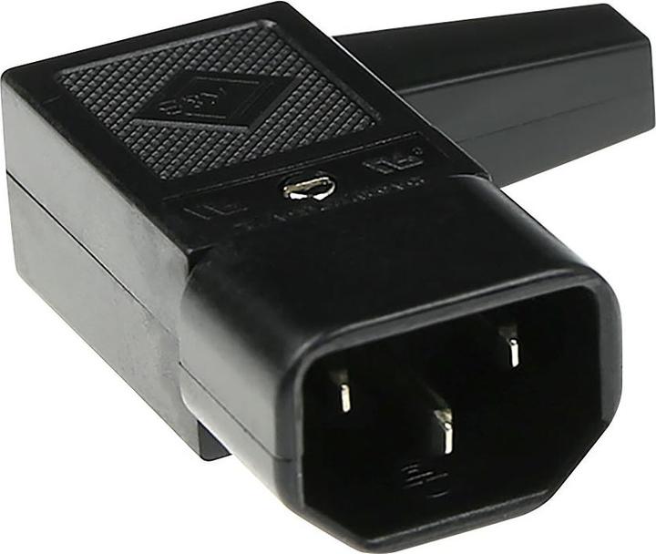 Image du produit MPE-Garry C14 Connecteur d'alimentation mâle coudé avec sortie de câble à droite
