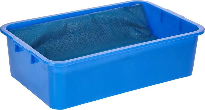 Immagine prodotto Kerbl 16536 Vasca universale in plastica, blu, 63cm x 39cm x 17cm, capacità 29,5L