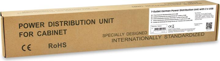 Immagine prodotto equip Presa multipla 1HE8gang Schuko16A, cabl. si (7 x, CEE 7/7, 1.80 m)