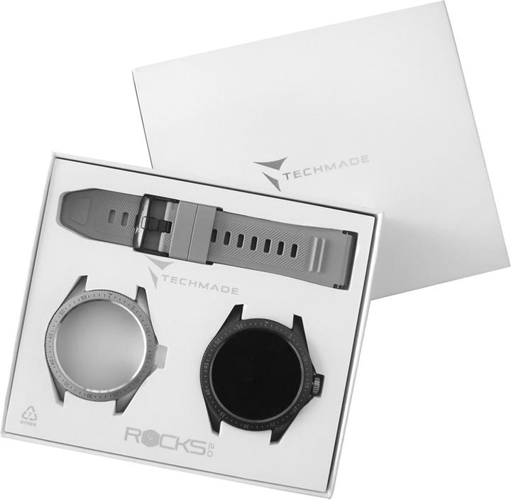 Actual product image Techmade SmartWatch ROCKS BLACK TM-ROCKS2-FBKG
