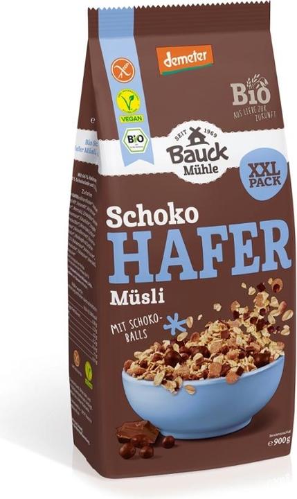 Produktbild Bauckhof Hafer Müsli Schoko XXL glutenfrei DEMETER (900 g)