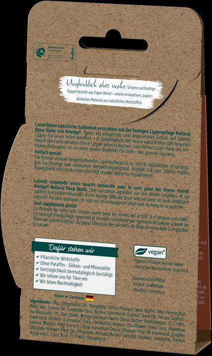 Actual product image Kneipp Colour Lip Care Deep Nude (tinted lip care)