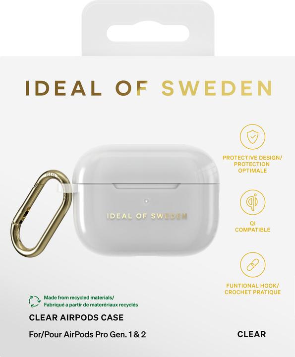 Produktbild iDeal Of Sweden Airpods Pro laadimiskarbiümbris (1/2 gen) Clear Case, läbipaistev (Kopfhörer Hülle)