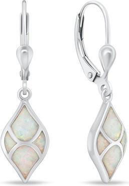 Produktbild Brilio Silver - Charming silver earrings with opals EA1129W