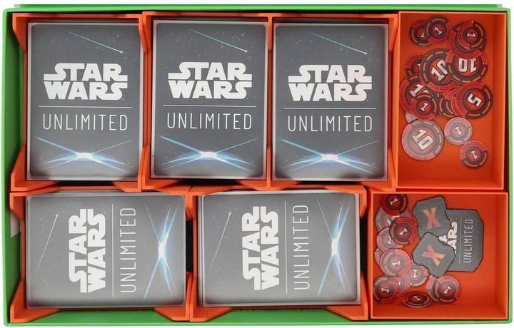 Actual product image Feldherr magnetic box green for Star Wars: Unlimited - 750 cards game material (Plastic)