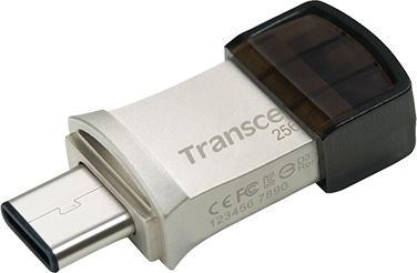 Produktbild Transcend USB-Stick 256GB JetFlash USB3.1,Pen Drive,OTG Type-A&C,Silver (256 GB, USB-C, USB-A)