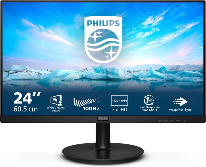 Actual product image Philips 8LAB/00 VA Monitor,,, D-SUB, HDMI 1.4, Speakers (1920 x 1080 pixels, 23.80")