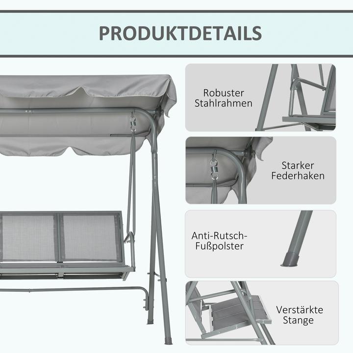 Actual product image Outsunny Hollywood swing with roof