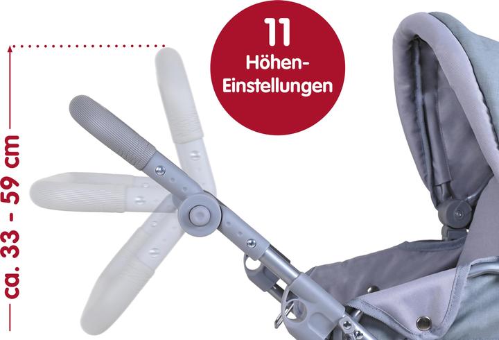 Produktbild Knorrtoys Puppenbuggy Liba - jeans grey