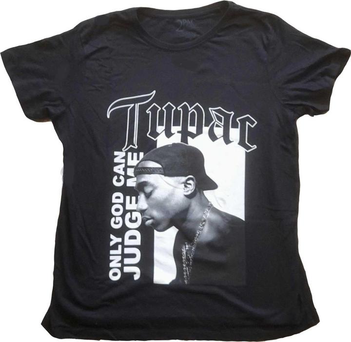 Tupac Shakur Womens/Ladies Only God Can Judge Me Cotton T-Shirt
