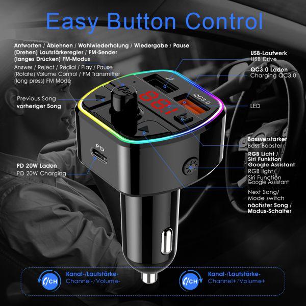 Produktbild Maxtrack FM Bluetooth Freisprechanlage