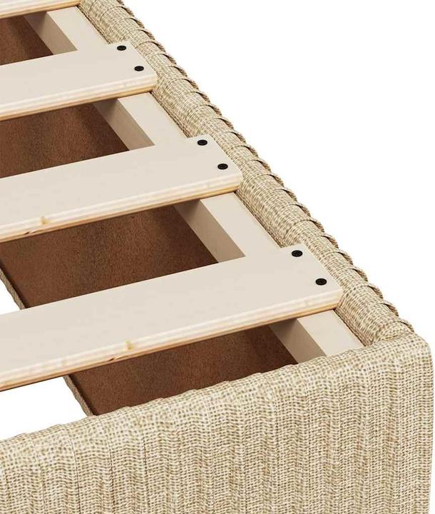 Actual product image VidaXL Bo x spring bed with mattress 160 x 200 cm fabric (160 x 200 cm, 160 x 200 cm)