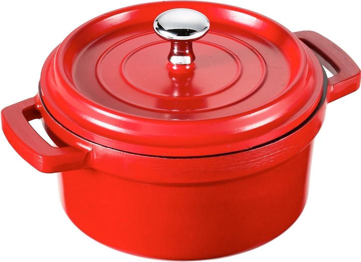 Produktbild Lacor Bratentopf Mini rot mit Deckel D10cm H5cm 0.24lt (Bräter + Schmortopf)