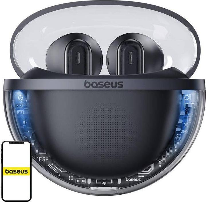 Immagine prodotto Baseus Auricolari TWS Bowie E5x (nero) (25 h, Cablato)