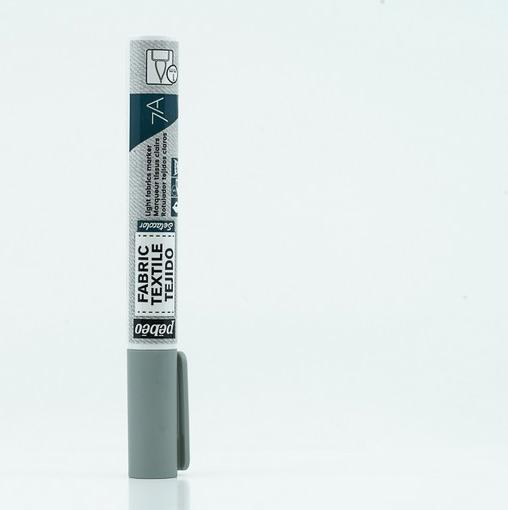 Immagine prodotto Pebeo 7A Pennarello per tessuti chiari Punta pennello 1mm (Grigio, 1 mm)