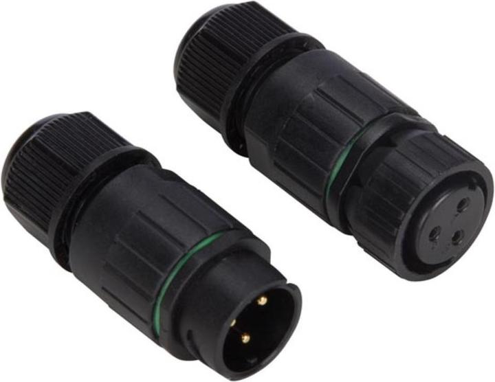 Velleman 3-POL. STECKVERBINDER - WASSERDICHT IP67 - 13 A 230 V (1 Set)