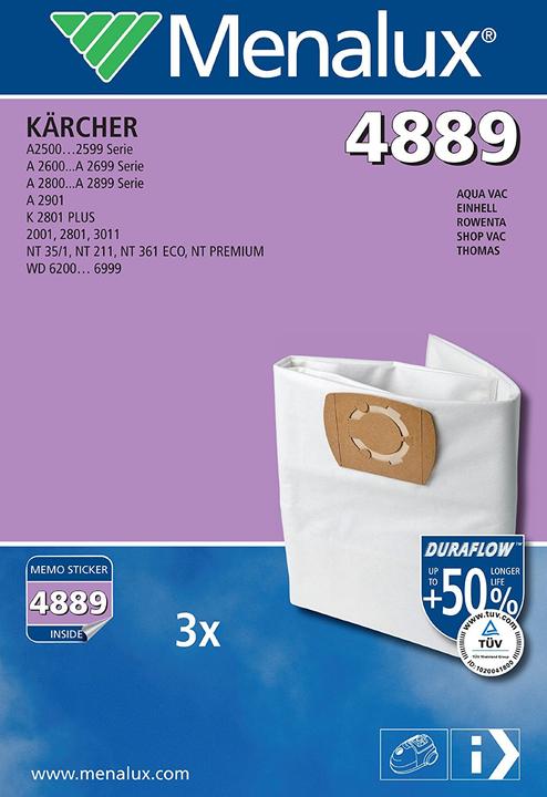 Menalux Sac à poussière F. Kärcher& Thomas