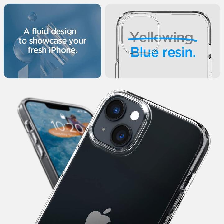 Actual product image Spigen liquid crystal DO iPhone 14 crystal clear (Apple iPhone 14)