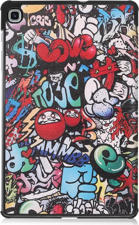Image du produit Cover-Discount Galaxy Tab S6 Lite - Bandes dessinées sur les étuis en cuir intelligents à trois volets (Galaxy Tab S6 Lite 10.4 (2020))