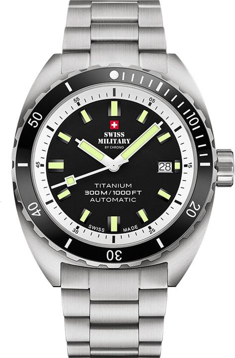 Image du produit Swiss Military SMA34100.02 Diver Titanium automatique 42mm 30ATM (Montre de plongée, 42 mm)