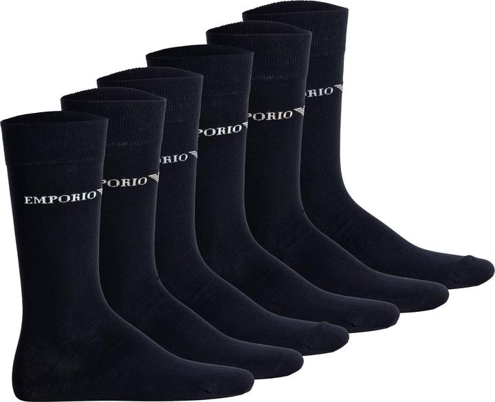Emporio Armani Men'S Knit Short Soc Casual Cotton (6er Pack, 40 - 45)
