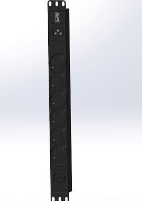 Actual product image APC Easy PDU, Basic, 1U 6 Schuko