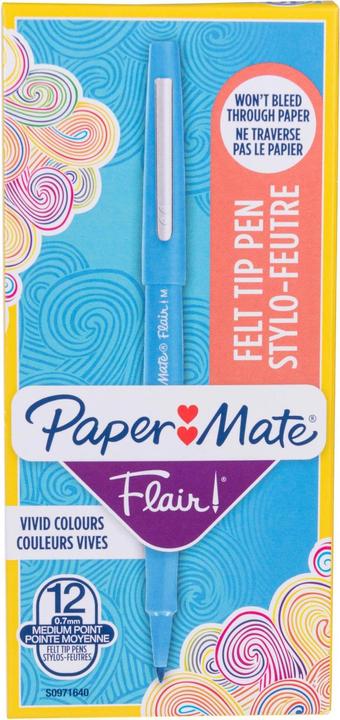 Image du produit Paper Mate Feutre Flair B Turquoise (Turquoise, 12 x)