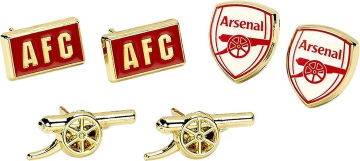 Arsenal FC Ohrstecker 3erPack (100% synthetisches Material)