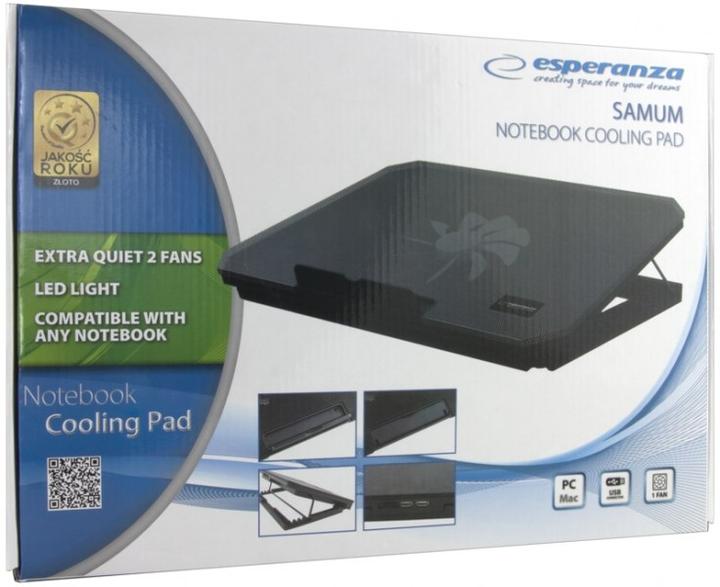 Produktbild Esperanza EA141 - 1 Stück(e) - 1200 RPM - 21 dB - USB - 365 mm - 265 mm