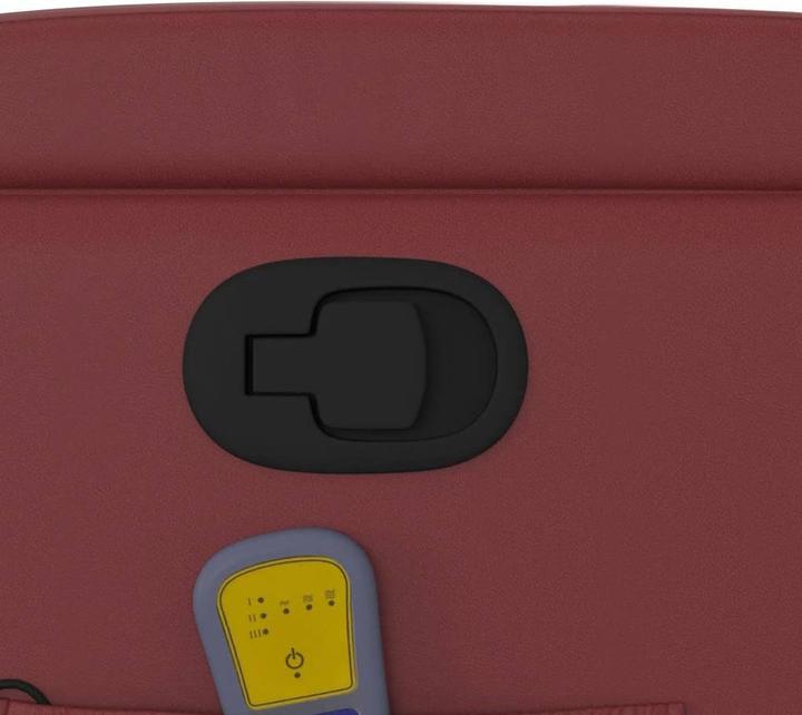 Image du produit VidaXL Fauteuil de massage vin rouge similicuir,Couleur : vin rouge,Matériaux