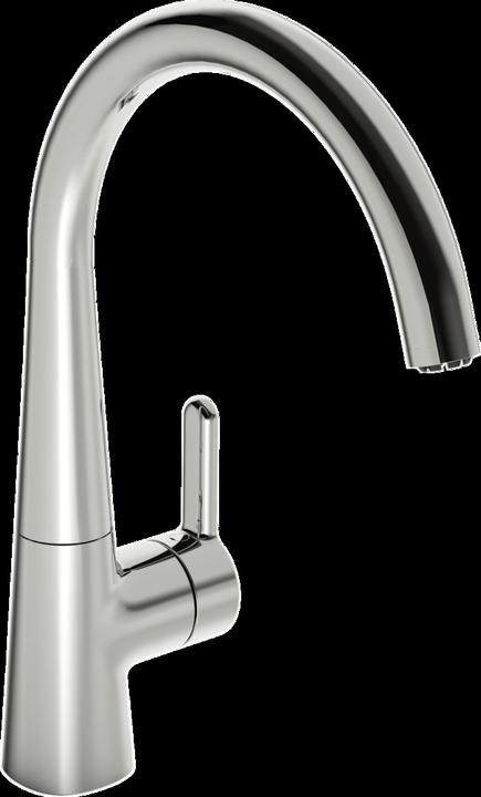 Actual product image Hansa HANSADESIGNO Style kitchen mixer tap, low pressure, chrome, 219mm projection