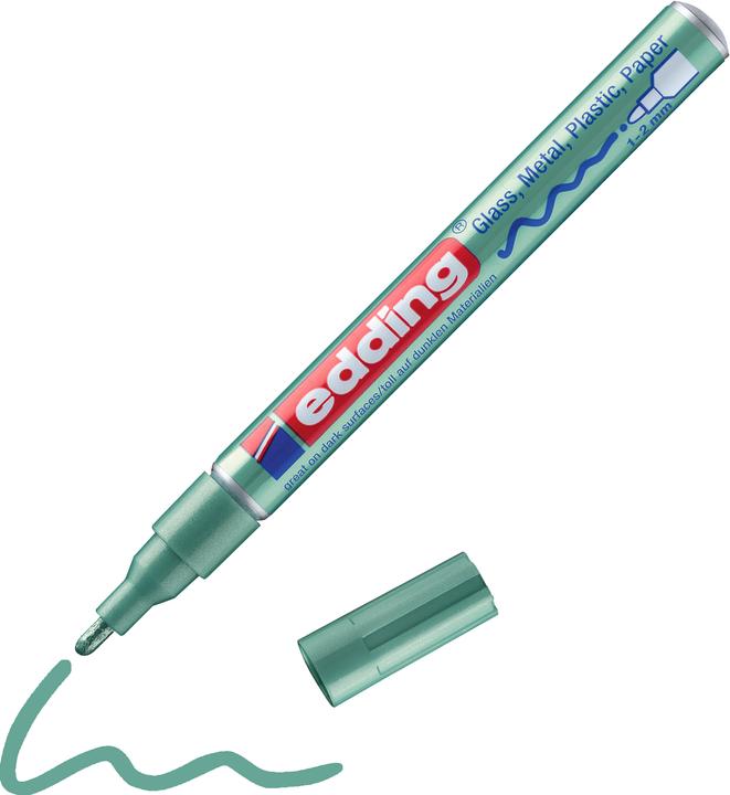 Image du produit Edding 751 Marqueur de peinture brillante (Vert, 1 mm, 10 x)