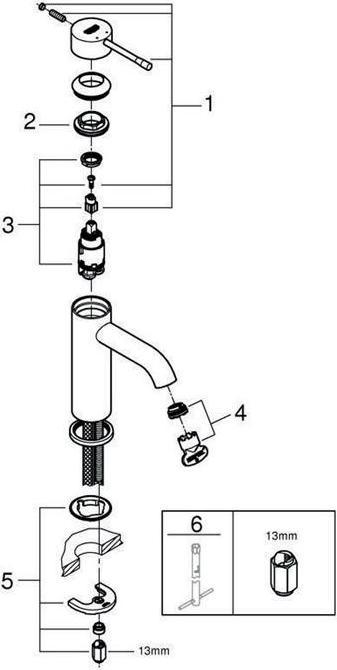 Produktbild Grohe Essence Einhand-Waschtischbatterie S-Size