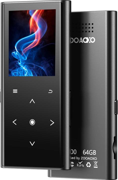 Immagine prodotto Zooaoxo Lettore MP3 da 64 GB, nero (64 GB)
