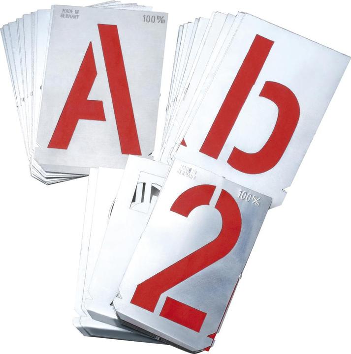 Produktbild Dönges Signierschablonensatz, 0-9, 10 tlg., Schriftgrösse 200 mm